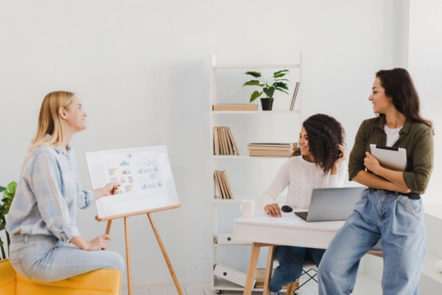 Session d'analyse financière en petits groupes